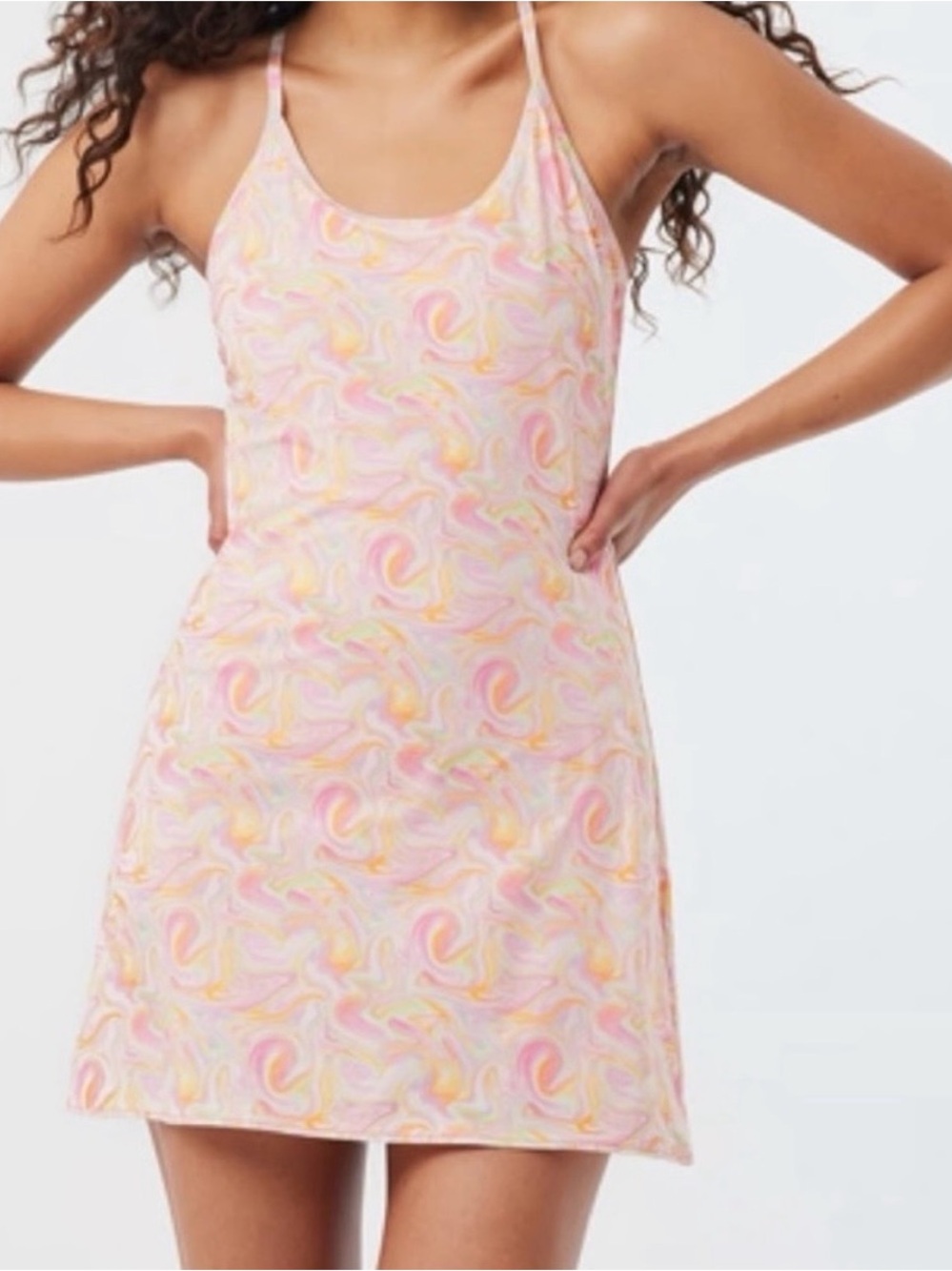 Outdoor Voices Pastel Swirl Workout Dress
